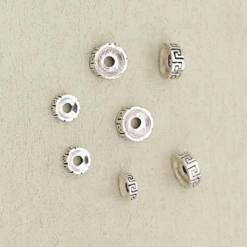 Perles intercalaires en alliage de zinc, Placage de couleur argentée, DIY & normes différentes pour le choix, argent, Vendu par PC[