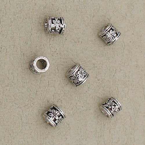 Perles intercalaires en alliage de zinc, Placage de couleur argentée, DIY, argent Environ 3mm, Vendu par PC[