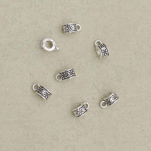 Perles de Bail en alliage de zinc , Placage de couleur argentée, DIY, argent Environ 3.5mm, Vendu par PC