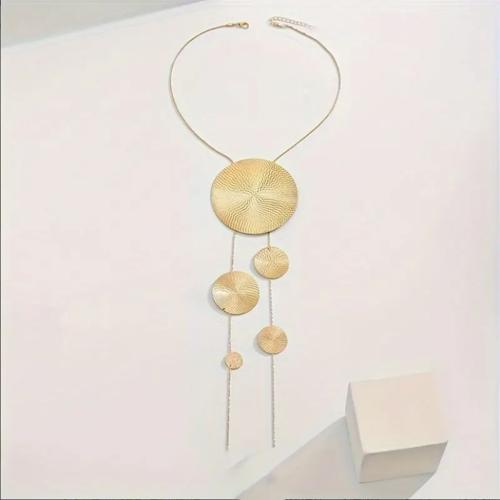 Chaîne en alliage de zinc de fer Collier Pull, bijoux de mode & pour femme, plus de couleurs à choisir, Vendu par PC[