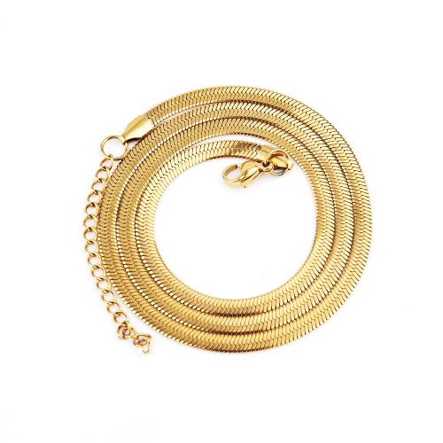 Titanium Steel Necklace, plated, Unisex & snake chain 