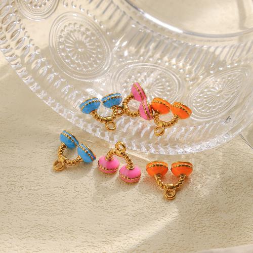 Pendentifs en acier inoxydable émail, Acier inoxydable 304, téléphone, Placage de couleur d'or, DIY, plus de couleurs à choisir, Vendu par PC