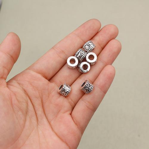 Perles intercalaires en alliage de zinc, Placage de couleur argentée, DIY, argent Vendu par PC[