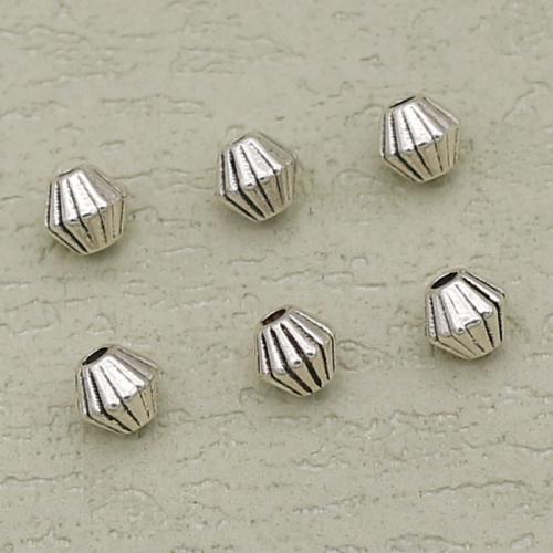 Perles intercalaires en alliage de zinc, Placage de couleur argentée, DIY, argent Environ 1mm, Vendu par PC[