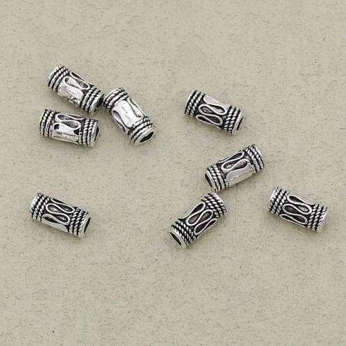 Perles tubes en alliage de zinc, Placage de couleur argentée, DIY, argent Environ 2.5mm, Vendu par PC[