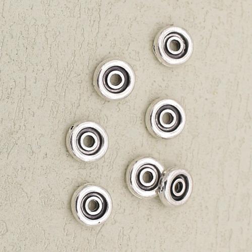 Perles intercalaires en alliage de zinc, Placage de couleur argentée, DIY, argent Vendu par PC[