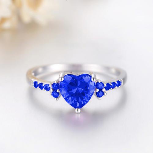 Crystal Brass Finger Ring, with Crystal, fashion jewelry & for woman 