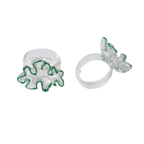 Resin Finger Ring, Cloud, polished, DIY Inner diameter 17mm 