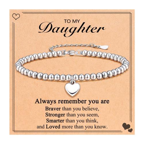 Acier inoxydable 304 bracelet, coeur, styles différents pour le choix & pour femme Environ 6-7 pouce, Vendu par PC