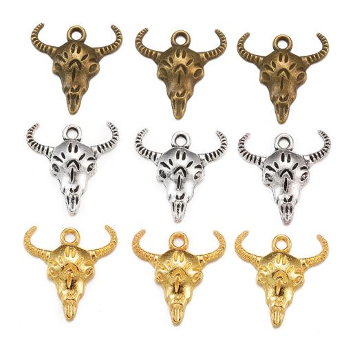 Bijoux pendentifs en Zinc alliage , alliage de zinc, bœuf, Placage, DIY, plus de couleurs à choisir Environ Vendu par sac
