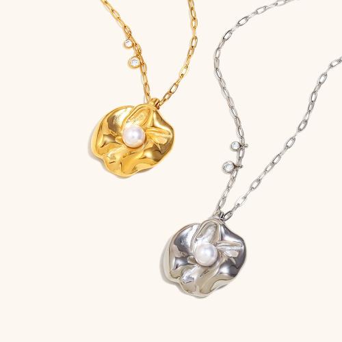 Conjuntos de joyería de acero inoxidable, acero inoxidable 304, con Perlas plásticas, Irregular, chapado, para mujer & con diamantes de imitación, más colores para la opción, Vendido por UD