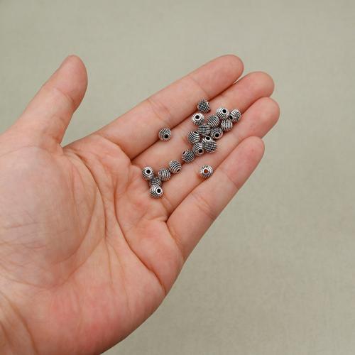 Zinklegierung Schmuckperlen, silberfarben plattiert, DIY & verschiedene Größen vorhanden, Silberfarbe, verkauft von PC