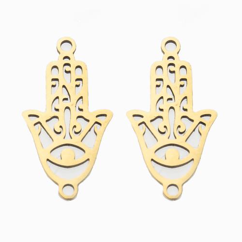 Stainless Steel Charm Connector, 201 Stainless Steel, Hand, plated, DIY 