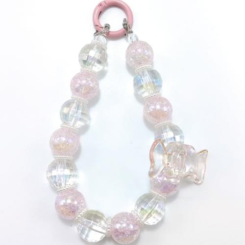 pententif émail de téléphone portable, Acrylique, bijoux de mode & pour femme, plus de couleurs à choisir Environ 28 cm, Vendu par PC