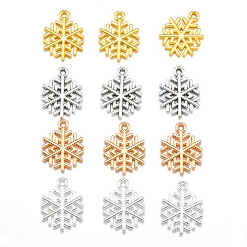 Pendentifs de Noël en alliage de zinc, flocon de neige, Placage, DIY, plus de couleurs à choisir Environ 2mm, Environ Vendu par sac[