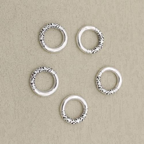 Zinklegierung Verbindungsring, silberfarben plattiert, DIY, Silberfarbe, 18x3mm, Bohrung:ca. 11.5mm, verkauft von PC[