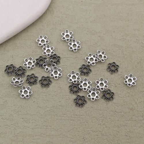 Perles en alliage zinc, alliage de zinc, fleur, Placage, DIY, plus de couleurs à choisir, 5.5mm Environ 1mm, Vendu par PC