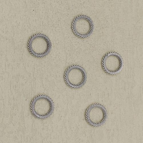 Zinklegierung Verbindungsring, silberfarben plattiert, DIY, Silberfarbe, 13mm, Bohrung:ca. 8mm, verkauft von PC[