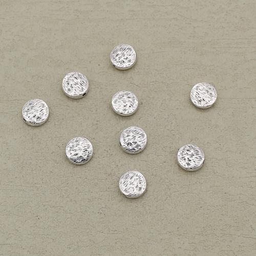 Perles intercalaires en alliage de zinc, Placage de couleur argentée, DIY, argent Environ 1mm, Vendu par PC