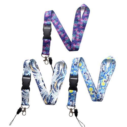 Terylene Mobile Phone Lanyard, Polyester, with Plastic, Unisex 