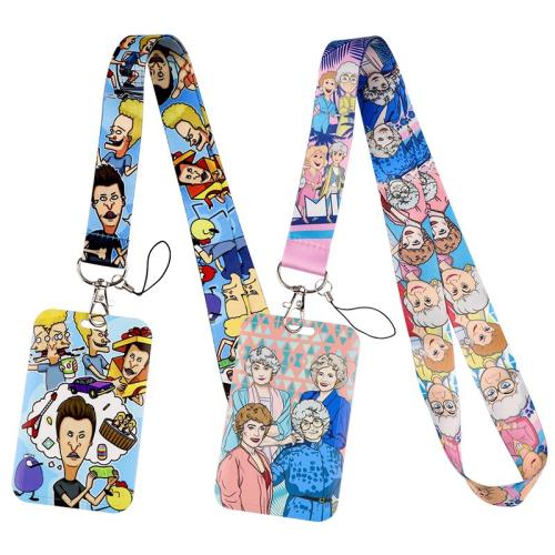 Porte-cartes avec cordon, Fibre de polyester, avec plastique, unisexe & modèles différents pour le choix, plus de couleurs à choisir, Vendu par PC