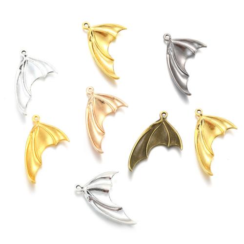 Aile en forme de pendentifs en alliage de Zinc, forme d'aile, Placage, DIY, plus de couleurs à choisir Environ 1.5mm, Environ Vendu par sac