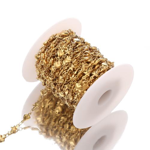 Stainless Steel Chain Jewelry, 304 Stainless Steel, plated, DIY 