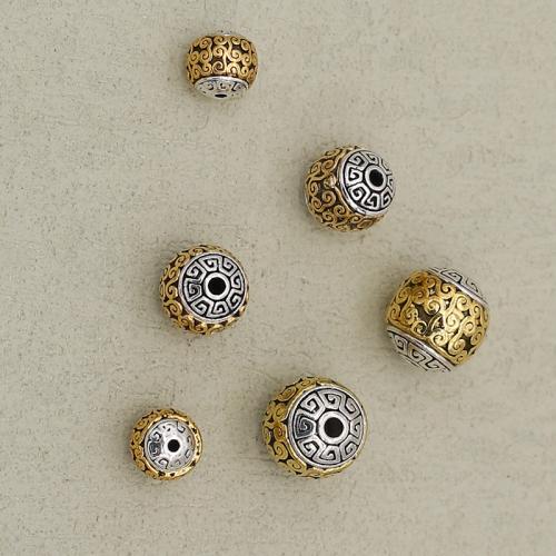 Zinklegierung Schmuckperlen, plattiert, DIY & verschiedene Größen vorhanden, gemischte Farben, verkauft von PC