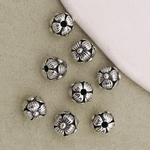 Zinklegierung Schmuckperlen, silberfarben plattiert, DIY, Silberfarbe, 10x10mm, Bohrung:ca. 2mm, verkauft von PC