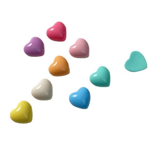 Bijoux Perles en résine, coeur, Placage, DIY, plus de couleurs à choisir Vendu par PC