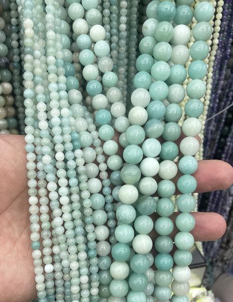 Grün Aventurin Stein Perlen , Amazonit, rund, Weitere Größen für Wahl, Grade A, Länge:ca. 15 ZollInch, verkauft von Strang