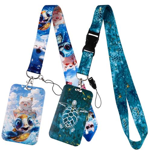 Porte-cartes avec cordon, Fibre de polyester, avec plastique, unisexe & modèles différents pour le choix, plus de couleurs à choisir, Vendu par PC