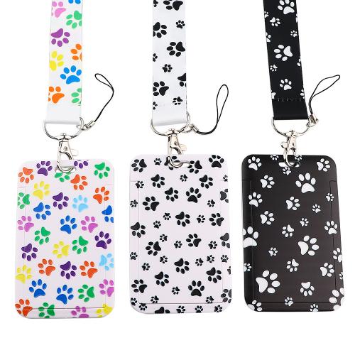 Porte-cartes avec cordon, Fibre de polyester, avec plastique, Mignon & unisexe, plus de couleurs à choisir, Lanyard length cm, Vendu par PC