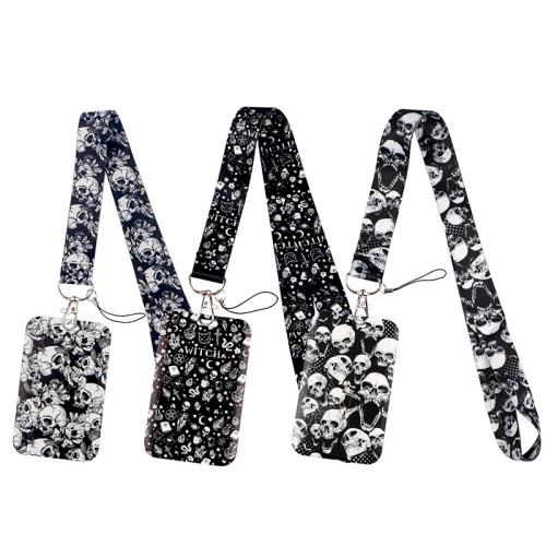 Porte-cartes avec cordon, Fibre de polyester, avec plastique, unisexe & modèles différents pour le choix, plus de couleurs à choisir, Vendu par PC