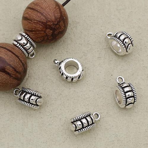 Perles de Bail en alliage de zinc , Placage de couleur argentée, DIY, argent, 13mm Environ 5mm, Vendu par PC