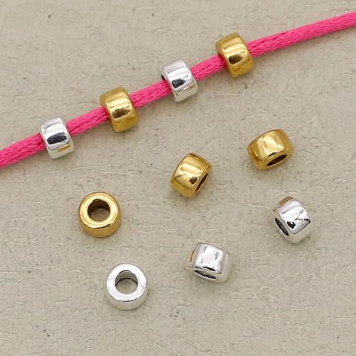 Zinklegierung Schmuckperlen, plattiert, DIY, keine, 6x4mm, Bohrung:ca. 3mm, verkauft von PC