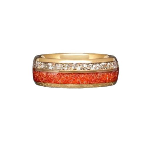 Anillos de Acero Inoxidable, Acero inoxidable 201, chapado, unisexo & diverso tamaño para la opción & pegamento de gota & calcomanía, dorado, Vendido por UD