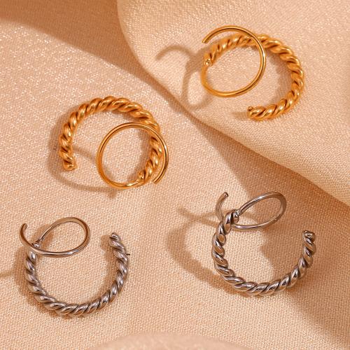 Boucle en acier inoxydable, acier inoxydable 316L, Placage, bijoux de mode & pour femme, plus de couleurs à choisir, Vendu par paire