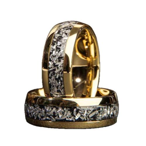 Anillos de Acero Inoxidable, Acero inoxidable 201, chapado, diverso tamaño para la opción & para hombre & pegamento de gota & calcomanía, dorado, Vendido por UD