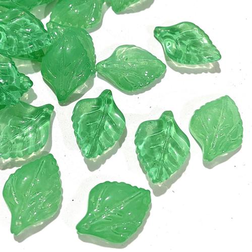 Pflanze Lampwork Perlen, Blatt, DIY, keine, 16x23mm, verkauft von PC