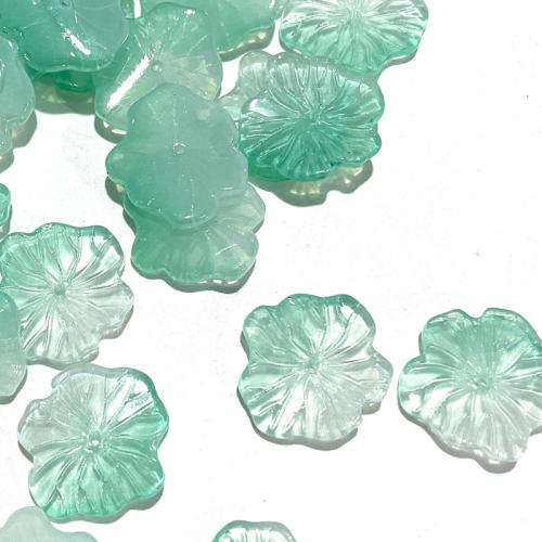 Pflanze Lampwork Perlen, Lotusblatt, Einbrennlack, DIY, keine, 20x22mm, verkauft von PC