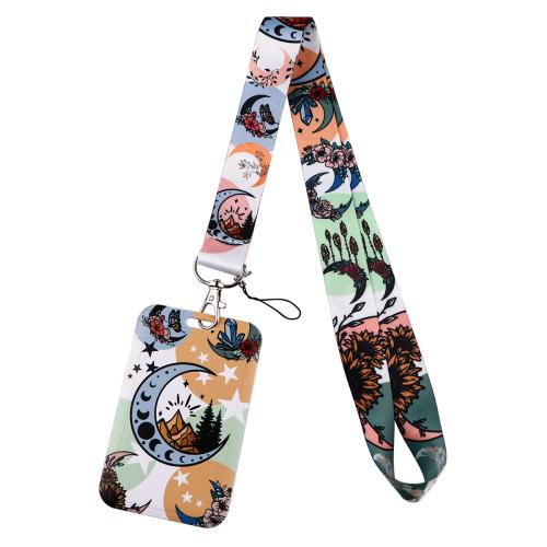 Porte-cartes avec cordon, Fibre de polyester, avec plastique, unisexe & modèles différents pour le choix, plus de couleurs à choisir, Vendu par PC