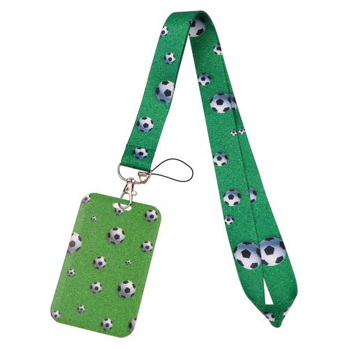 Porte-cartes avec cordon, Fibre de polyester, avec plastique, unisexe & modèles différents pour le choix, plus de couleurs à choisir, Vendu par PC