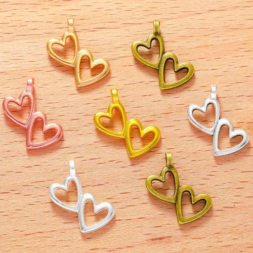 Bijoux pendentifs en Zinc alliage , alliage de zinc, coeur, Placage, DIY, plus de couleurs à choisir Vendu par PC