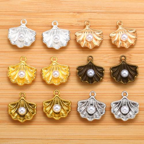 Bijoux pendentifs en Zinc alliage , alliage de zinc, avec perle de plastique, coquille, Placage, DIY, plus de couleurs à choisir Vendu par PC
