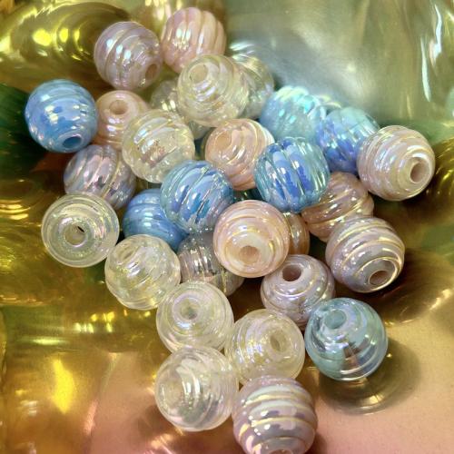 Abalorios acrílico mezclado, chapado en UV, Bricolaje, más colores para la opción, 14x13mm, Vendido por UD