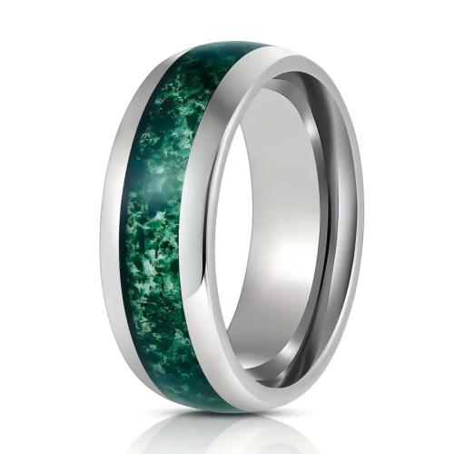 Anillos de Acero Inoxidable, Acero inoxidable 201, chapado, unisexo & diverso tamaño para la opción & pegamento de gota & calcomanía, más colores para la opción, Vendido por UD