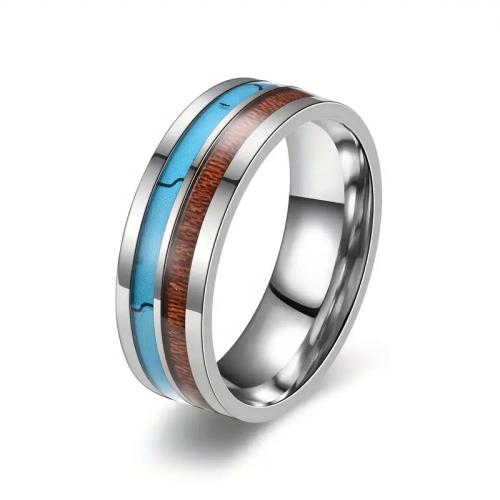 Anillos de Acero Inoxidable, Acero inoxidable 201, chapado, unisexo & diverso tamaño para la opción & pegamento de gota & calcomanía, más colores para la opción, Vendido por UD