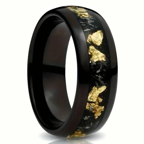 Anillos de Acero Inoxidable, Acero inoxidable 201, chapado, diverso tamaño para la opción & para hombre & pegamento de gota & calcomanía, Negro, Vendido por UD