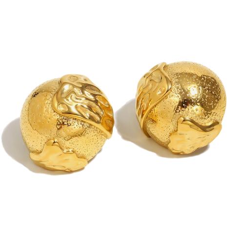 Boucle en acier inoxydable, Acier inoxydable 304, Plaqué or 18K, bijoux de mode & pour femme, Vendu par paire